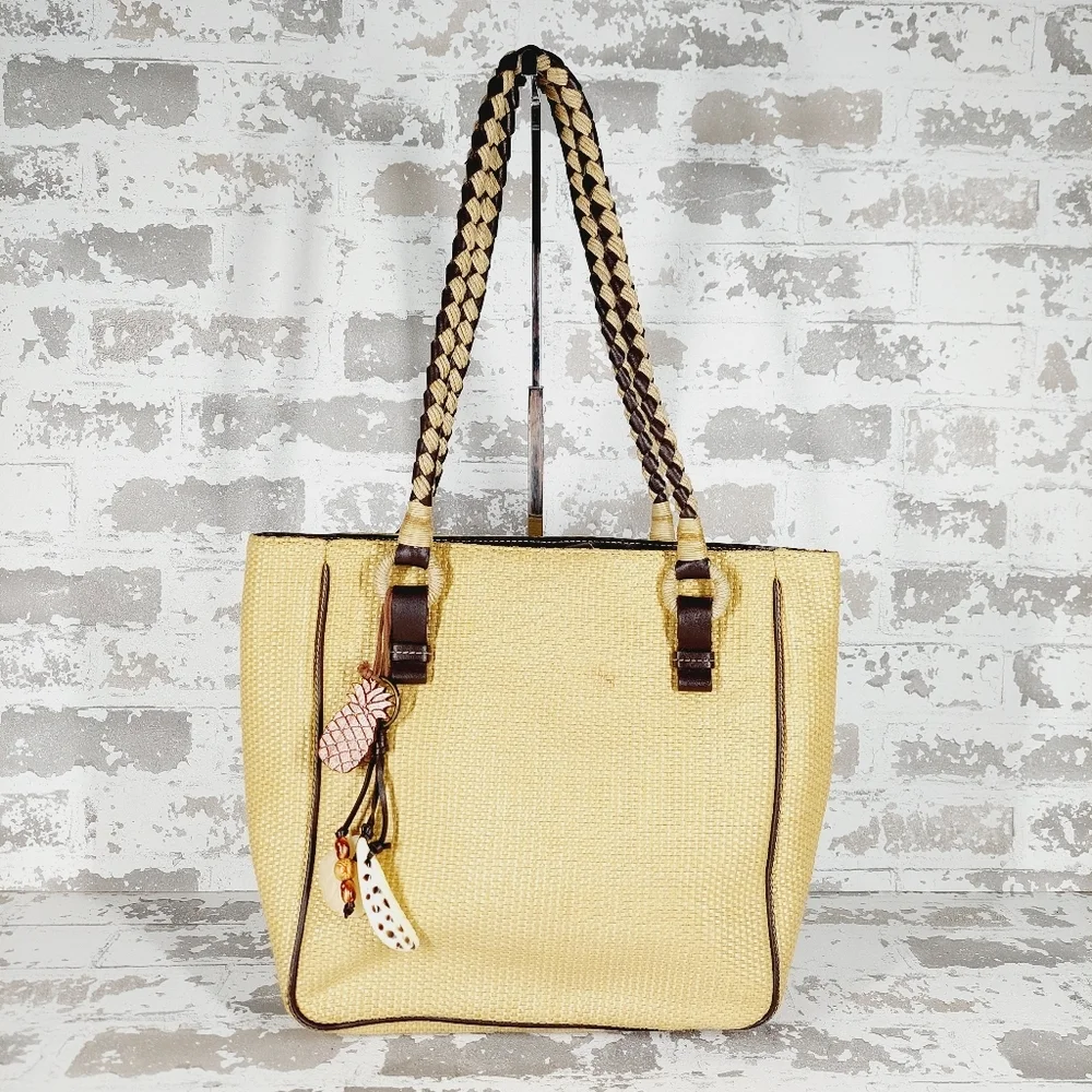 NINE WEST Cream & Brown Casual Accessories Shoulder Strap Bag 0917